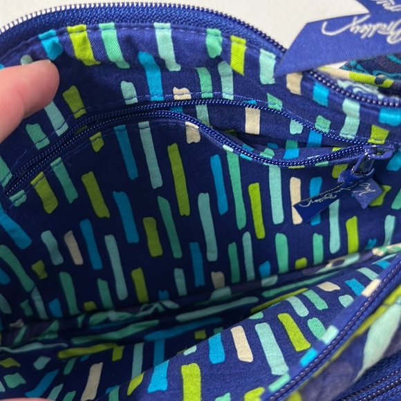 Vera Bradley Blue and Green Floral Crossbody Bag - Picture 6 of 10